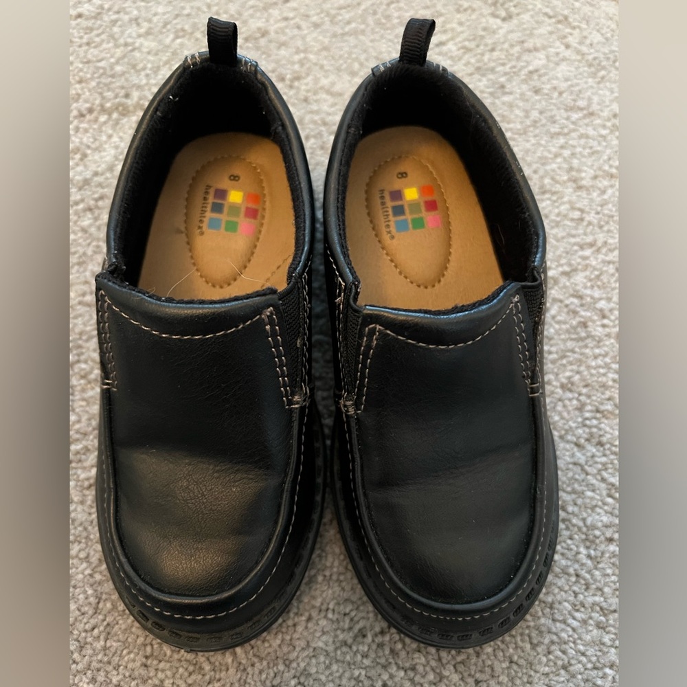 Healthtex Baby/Toddler Boy Black Dress Shoes Size 8